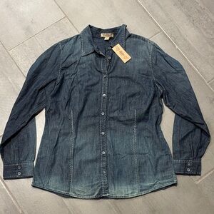 Vintage America Blue Denim Top
